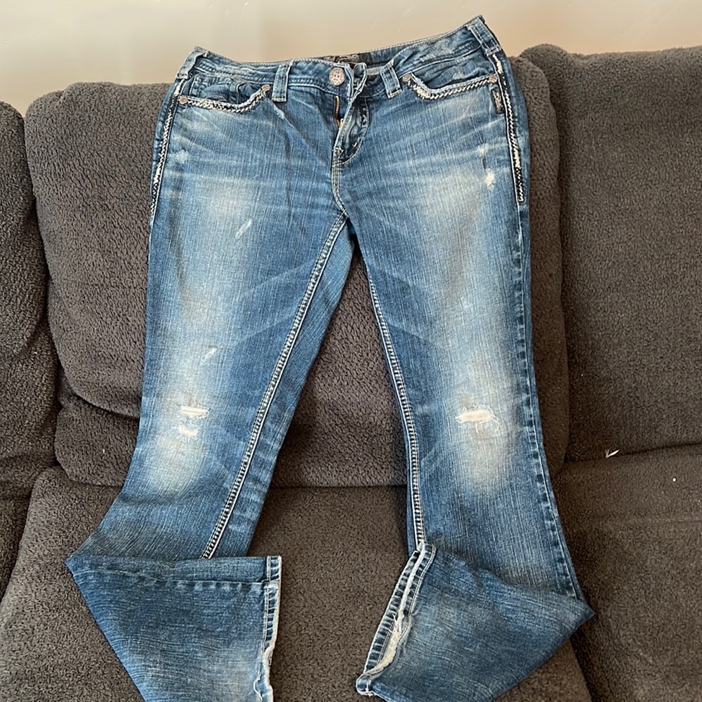 Silver jeans